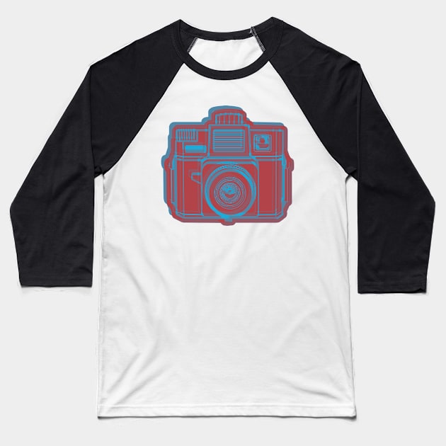 ISSF Society6 logo REDBLUE Baseball T-Shirt by istillshootfilm